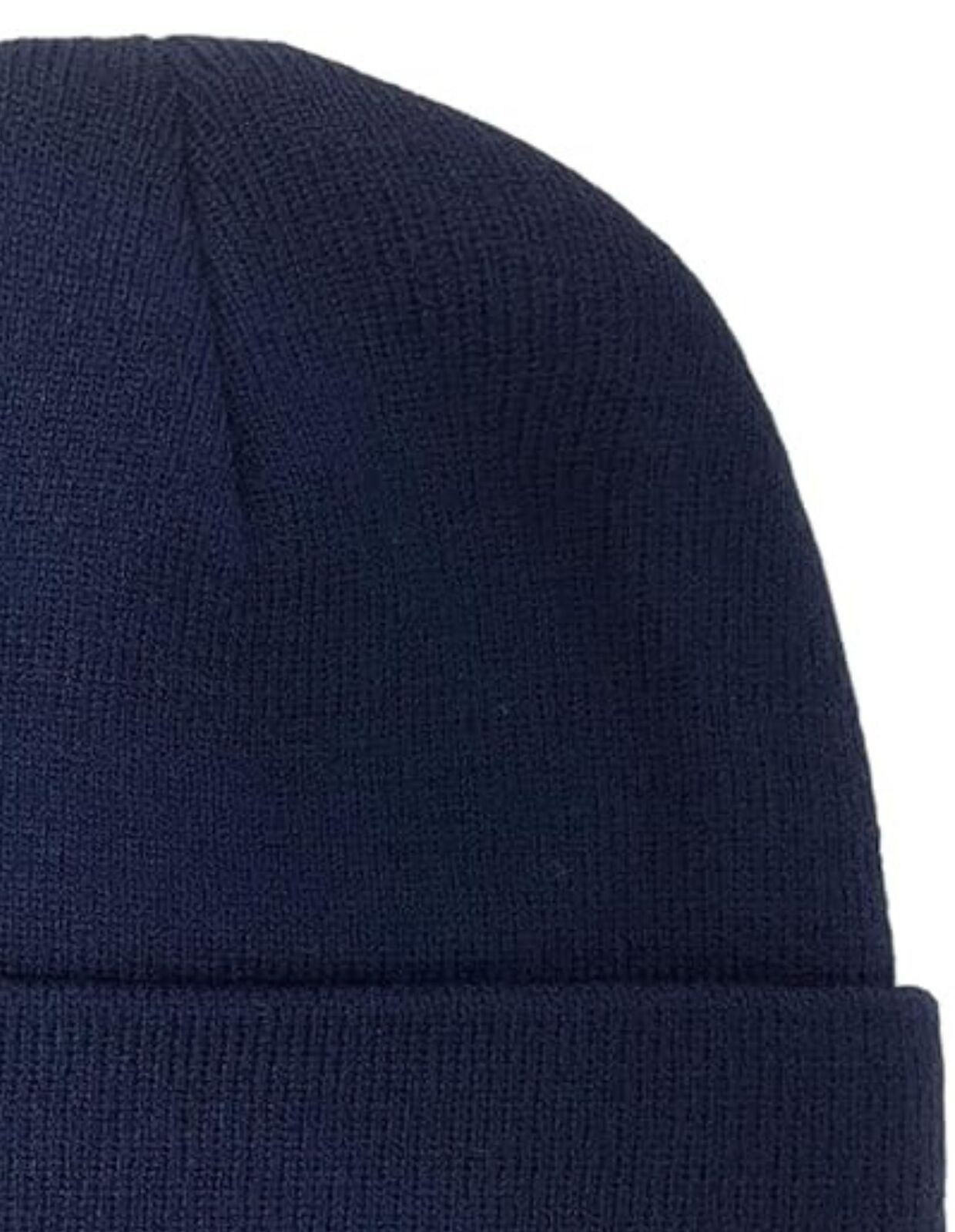 PLAIN BEANIE Unisex Mens Womens Winter Warm Hat Ski Cap Knit One Size - Navy Blue